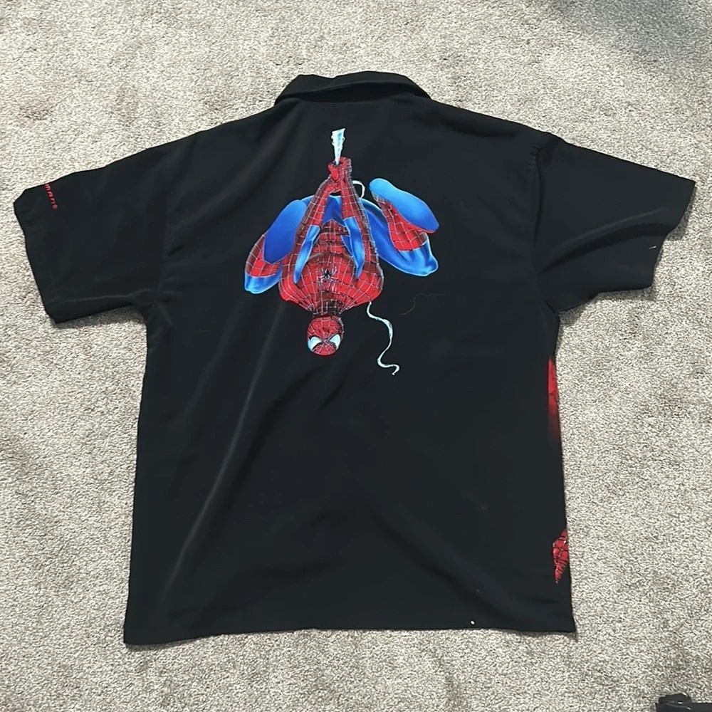 2002 Amazing Spider Man Marvel Button Up - Picture 3 of 4